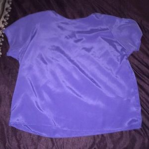 Design Elements Violet Blouse EUC Polyester Large